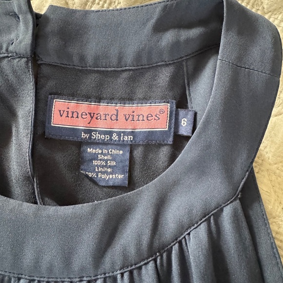 Vineyard Vines navy and white zig zag maxi dress - Picture 6 of 6